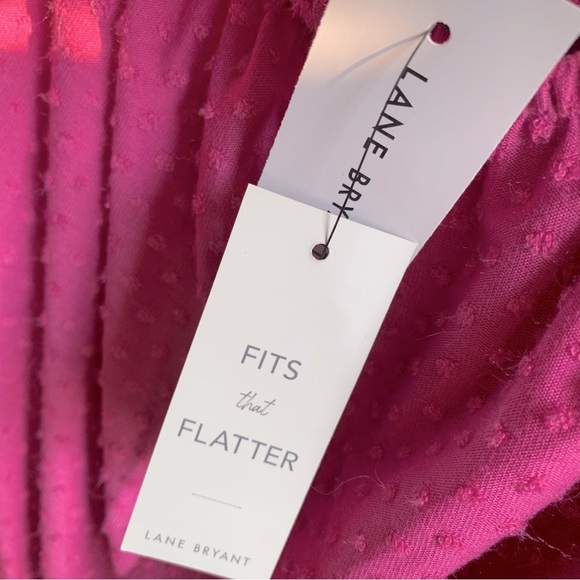 Lane Bryant Textured Peplum babydoll 14/16 - Picture 5 of 5